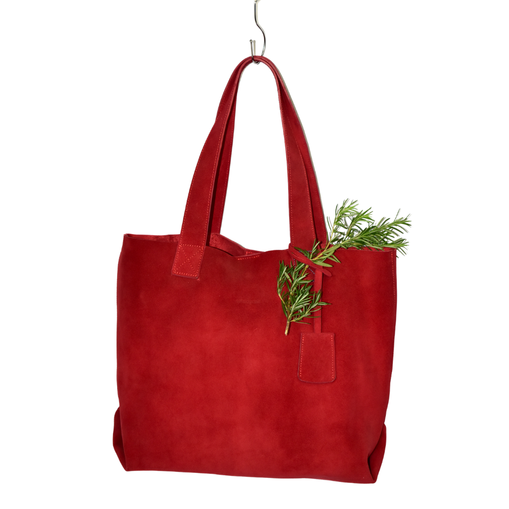 Bolsa Lola Gamuza Rojo