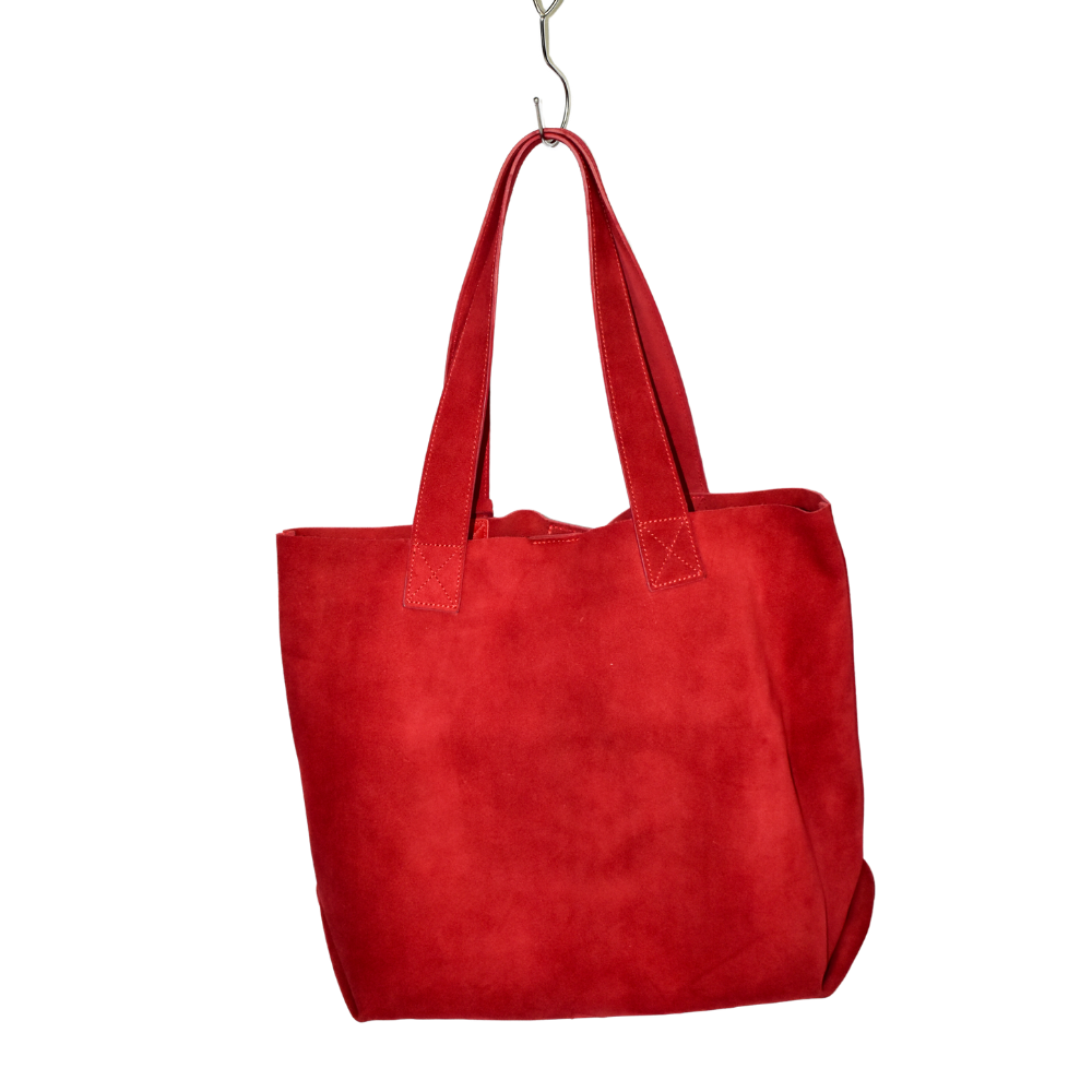 Bolsa Lola Gamuza Rojo